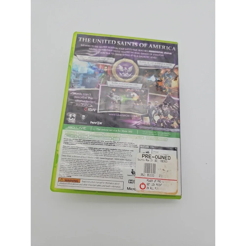 Saints Row Iv - Microsoft Xbox 360